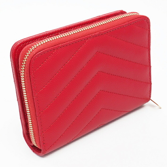 Saint Laurent Wallet Bifold  Full Yves Compact Zip - Picture 1 of 7